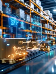 Smart Warehouse Automation with Digital Interface and Data Visualization.