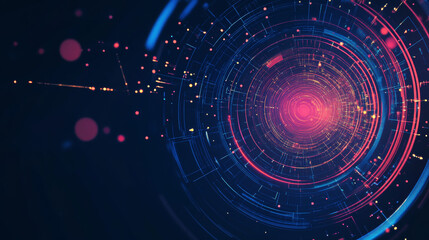 Begin with a smooth, solid blue background, using a medium to dark shade of blue as the base. This creates a professional and elegant foundation for the geometric elements.
