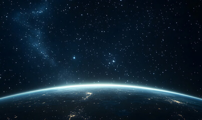 Obraz premium graphics of space, planets, and astronauts on a white background.