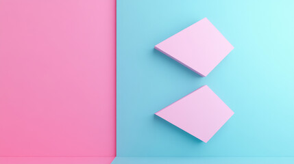 Create a smooth gradient background transitioning from deep blue on one side to a vibrant pink on the other. This color scheme should create a modern and dynamic feel, providing a visually appealing c
