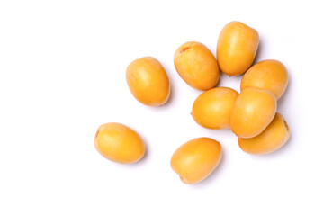 Date fruit isolated on white