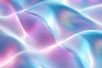 Naklejka premium A mix of pastelhued lights blending in an abstract wavelike pattern with soft transitions