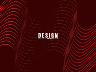 Abstract red glowing geometric lines on dark red background. Modern shiny red wavy lines pattern. Futuristic technology concept, suitable for covers, posters, banners, brochures, websites, etc.