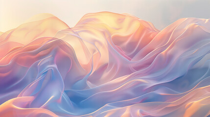 Obraz premium abstract business background Soft pastel gradient with fluid, flowing shapes blending into one another, evoking a sense of calm and tranquility. relaxing wallpaper 