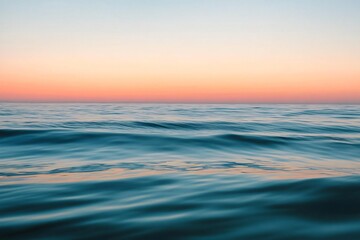 Tranquil Ocean Sunset with Gentle Waves