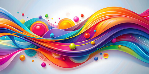 Abstract geometric design with vibrant colors and fluid lines , abstract, cover, background, modern, colorful, vibrant, artistic