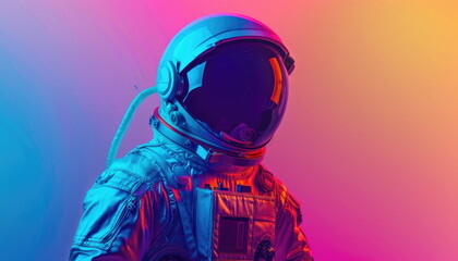Astronaut in Neon Lights