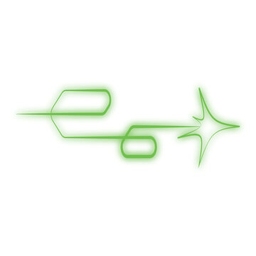 recommend clip art: A set of abstract linear objects in the Korean style y2k. Arrows and elements to indicate the borders in the book layout. 