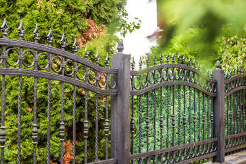 Wrought Iron Fence. Metal fence
