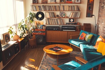 Retro Living Room with Mid Century Modern Design