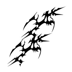 futuristic abstract cybersigilism icon