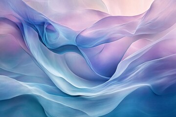 Fototapeta premium Soft Pastel Abstract Flowing Forms in Motion