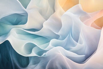 Fototapeta premium Soft Pastel Abstract Flowing Forms