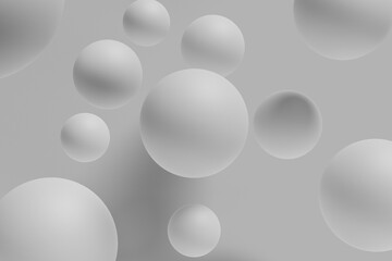 3D render of abstract spheres