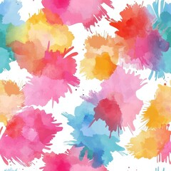 Obraz premium Seamless Pattern Of Pastel Watercolor Splashes