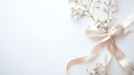 Beautiful white flower bouquet isolated on white background