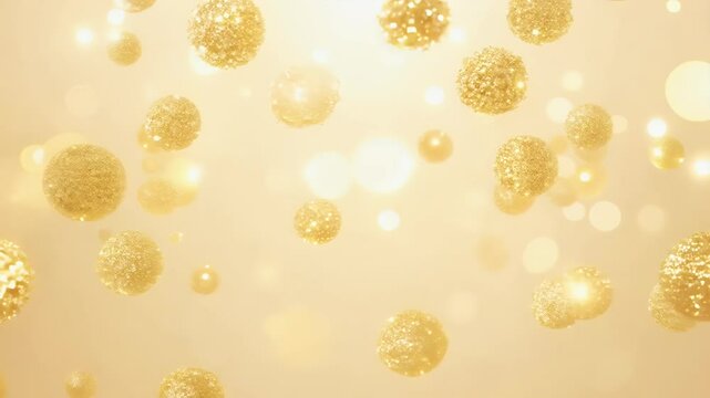 magical Christmas animation glowing golden particles festive lights creating seamless loop celebratory dust bokeh perfect holiday greetings party presentation slideshow particle event award trailer