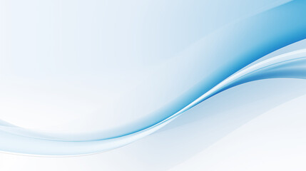 Fototapeta premium Abstract background composed of soft blue and white wavy lines, flowing lines