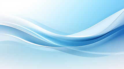 Fototapeta premium Abstract background composed of soft blue and white wavy lines, flowing lines