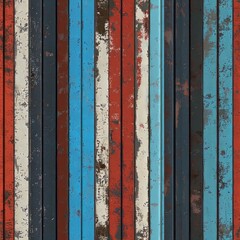 Seamless Pattern Of Corrugated Metal Sheets