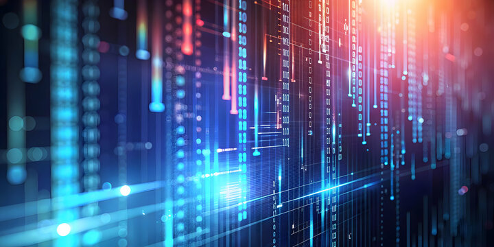 Abstract background with lines of code , technology, programming, software development