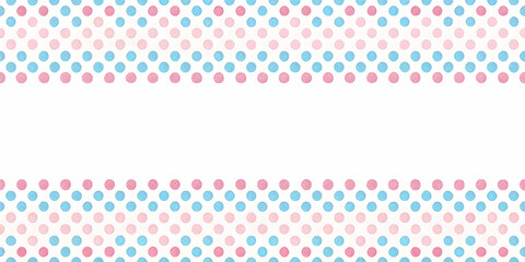 Blue and pink polka dot pattern on white background, dots, colorful, vibrant, retro, playful, cheerful, whimsical, pastel