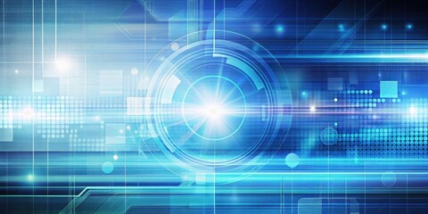 Fototapeta premium Abstract technology background with digital elements, technology, abstract, futuristic, data, connection, internet