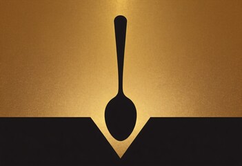 Bat silhouette logo design.  icon in black and gold color. Ai generated image.