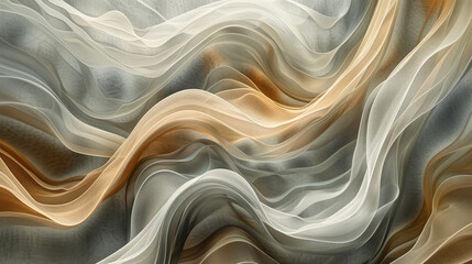 Obraz premium abstract background Gentle, flowing ribbons of color in earthy tones, swirling together to form an abstract landscape of calm.