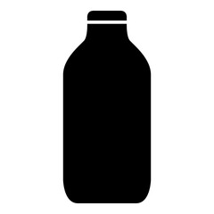 Sports Bottle Icon Glyph Style. Simple Packaging Symbol Vector Illustration.