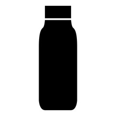 Drink Bottle Icon Glyph Style. Simple Packaging Symbol Vector Illustration.