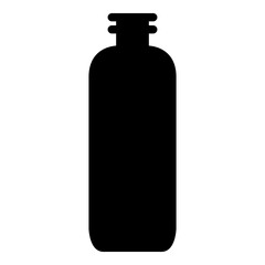 Drink Bottle Icon Glyph Style. Simple Packaging Symbol Vector Illustration.