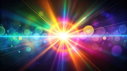 Colorful lens flares adding beauty to the image, colorful, lens flare, light, vibrant, beautiful, photography, abstract, background