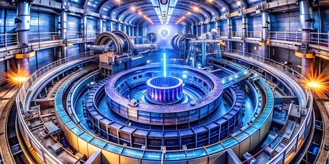 Obraz premium Scientists Working on Futuristic Energy Device in a High-Tech Laboratory with Advanced Technology