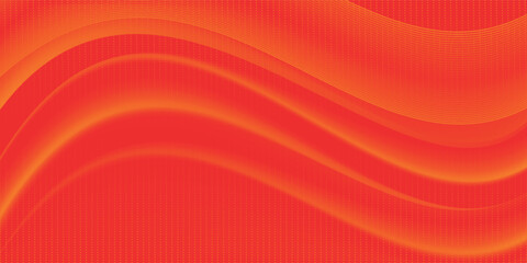 Abstract luxury curved glowing lines overlap on dark orange background. Premium award design template. Vector illustration