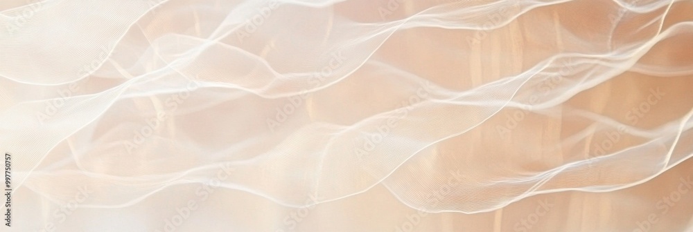 Aufkleber Soft Abstract Motion Blur with Distorted Patterns in Earth Tones