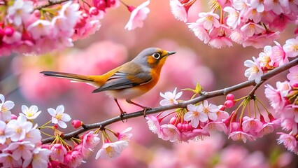 Fototapeta premium bird on branch