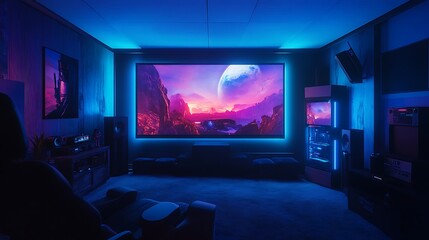 Futuristic Helmet with Digital Interface