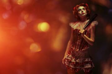 cunning clown girl