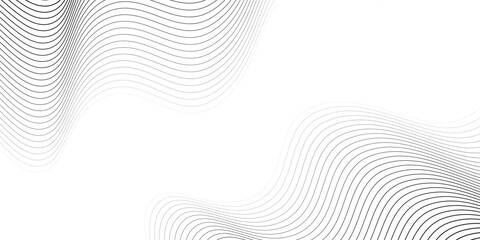 Abstract gray wavy lines pattern on white background.  Vector illustration.