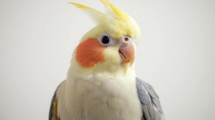 Close-up Portrait of a Cockatiel