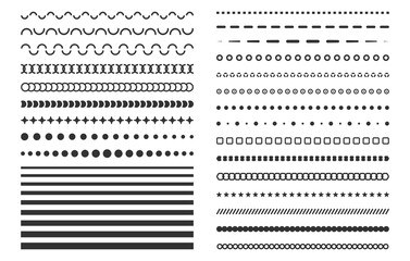 Basic line svg, Basic line silhouette, Dotted line svg, Basic straight lines svg, Line svg, Dashed lines svg, Dotted line silhouette, Line stroke svg.