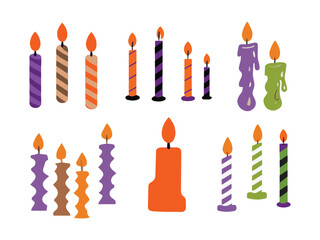 Birthday Candle Vectors & Illustration design