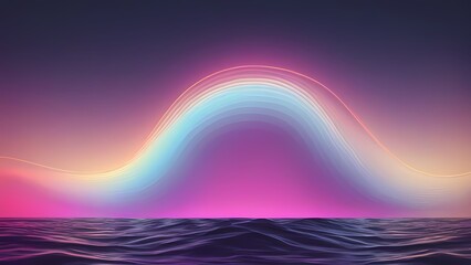 rainbow over the sea