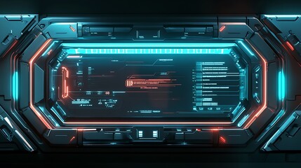 Obraz premium Futuristic Digital Interface