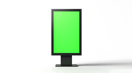 Blank Green Screen Display