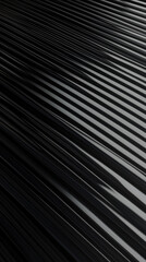 Obraz premium A captivating image featuring a mesmerizing pattern of parallel black lines, creating a sleek and modern abstract texture. 
