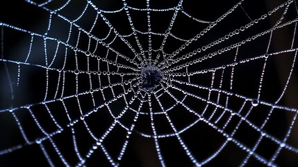 Spider Web with a Spider in the Center