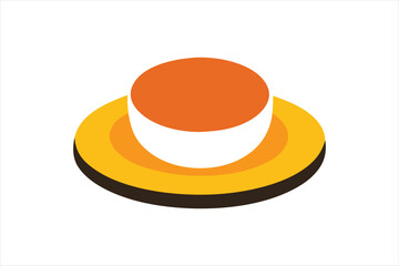 Cup plate   vector art and illustration