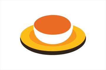 Cup plate   vector art and illustration
